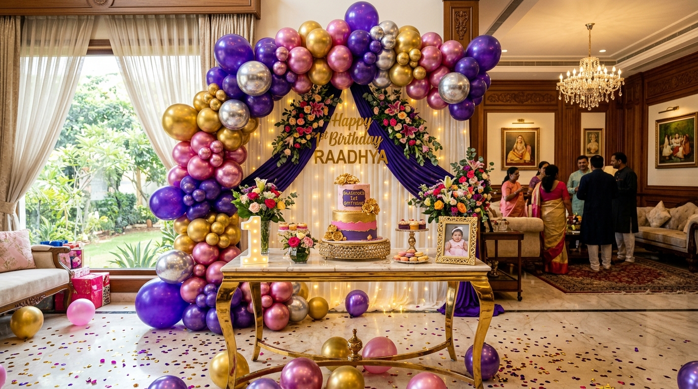 Ongole Party Decorators Birthday Setup